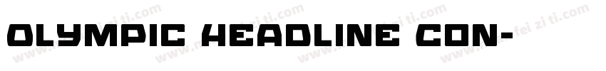 Olympic Headline Con字体转换